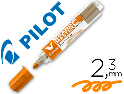 Rotulador pizarra blanca Pilot V Board Master punta redonda tinta líquida naranja